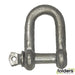 Dee shackles - galvanised - 16mm absolute max breaking strain 2800kg - Folders