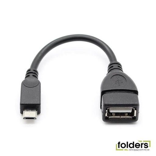 Digitus micro USB 2.0 Type B (M) to USB Type A (F) Adapter Cable - Folders