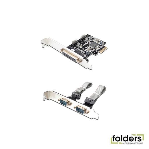 Digitus PCIe Interface Card, 2xSerial, 1xParallel - Folders