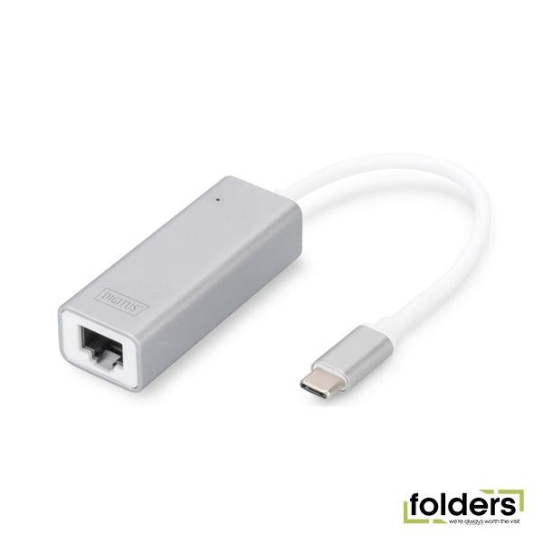 Digitus USB Type C (M) to Ethernet (F) Adapter Cable - Folders