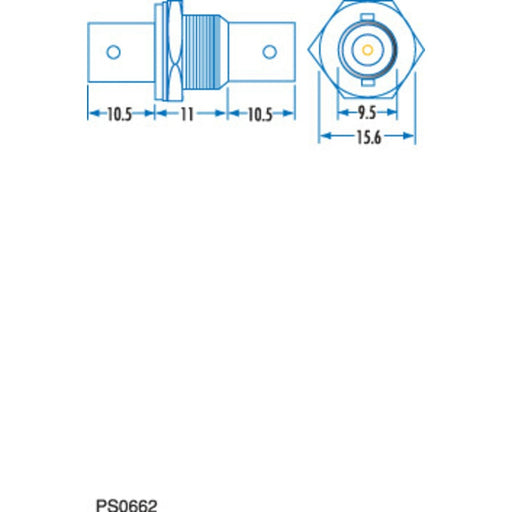 DOUBLE BNC Female PANEL MOUNT - Folders