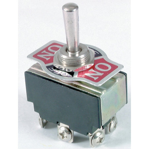 DPDT 6A 240VAC Heavy Duty Centre Off Standard Toggle Switch - Folders