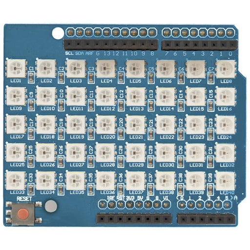 Duinotech 8x5 RGB LED Shield for Arduino - Folders