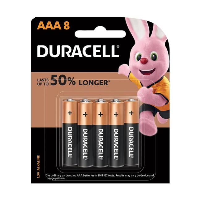Duracell Coppertop Alkaline AAA Battery Pack of 8
