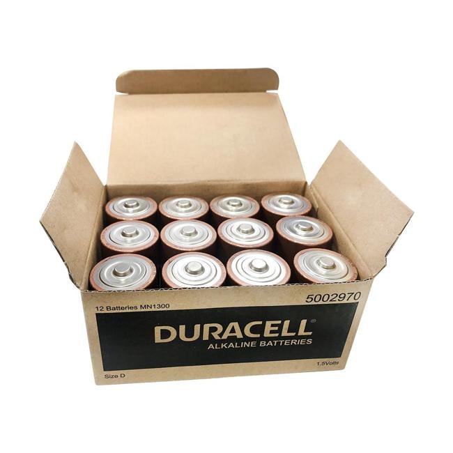 Duracell Coppertop Alkaline D Battery Pack of 12