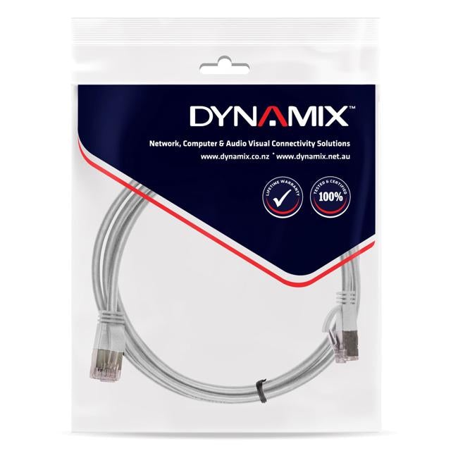Dynamix Cat6A S/Ftp Grey Slimline Shielded 10G Patch Lead Bag