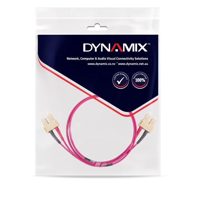 Dynamix 0.5M 50U Sc/Sc Om4 Fibre Lead (Duplex, Multimode)