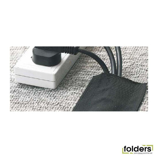 DYNAMIX 1.5M Hook and Loop Carpet Cable Cover. 100mm Wide. - Folders