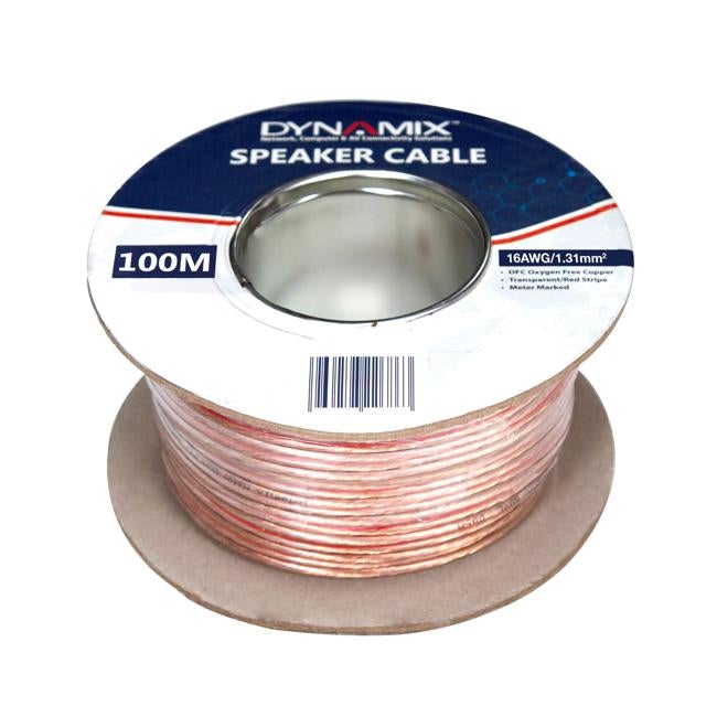 Dynamix 100M 16Awg/1.31Mm Speaker Cable, Ofc 25/025Bcx2C,