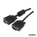 DYNAMIX 10m VESA DDC1 & DDC2 VGA Male/Male Cable - Moulded, - Folders
