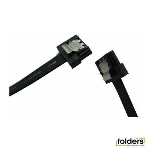 DYNAMIX 1m Mini SATA 6Gbs Cable with Latch, black colour - Folders