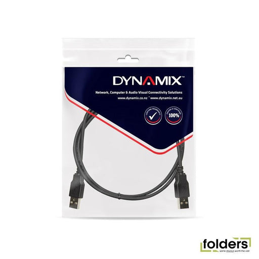 DYNAMIX 1m USB 2.0 USB-A Male to USB-A Male Cable - Folders