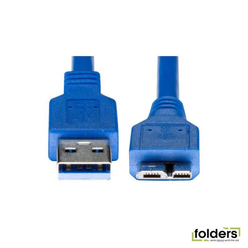 DYNAMIX 1m USB 3.0 Micro-B Male to USB-A Male Connector. - Folders