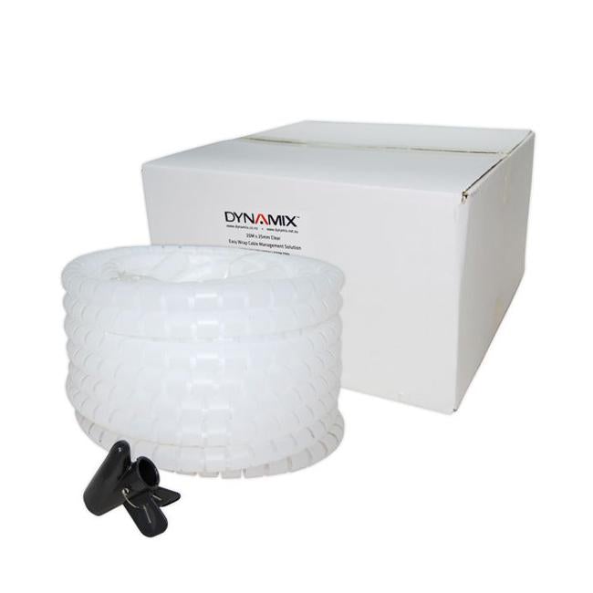 Dynamix 20Mx25Mm Easy Wrap - Cable Management Solution, Bulk Packed,