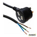 DYNAMIX 2M 3-Pin Tapon Plug to Bare End, 3 Core 1mm Cable, Black - Folders