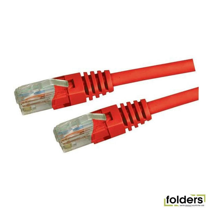 Dynamix Cat5e Red UTP Patch Lead (T568A Specification) 100MHz - Folders