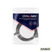 Dynamix 0.5-2m Cat6 Black UTP Right Angled Patch Lead in bag