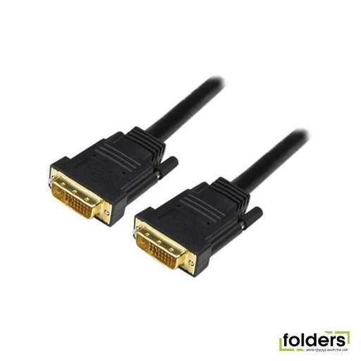 DYNAMIX 2m DVI-I Male to DVI-I Male Dual Link (24+5) Cable. - Folders