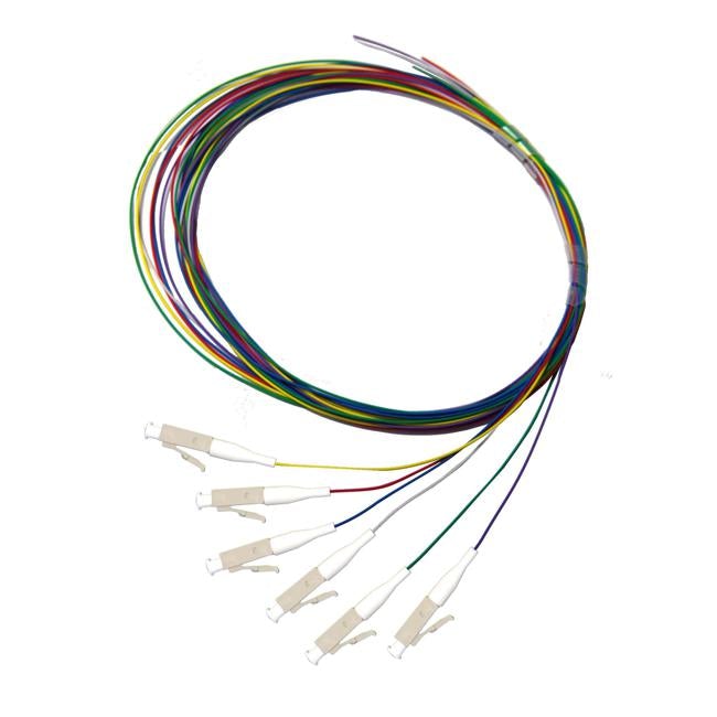 Dynamix 2M Lc Pigtail Om3 6X Pack Colour Coded, 900Um Multimode