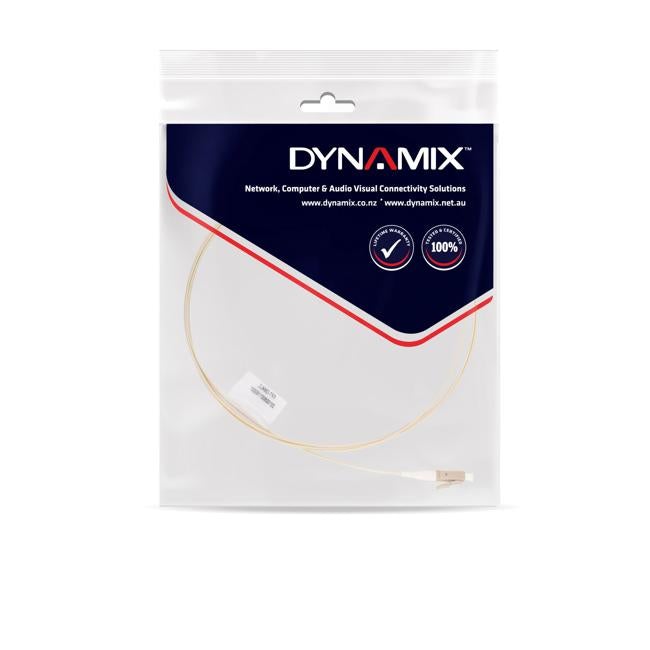 Dynamix 2M Lc Pigtail Om4 1X Piece White, 900Um Multimode Fibre, Tight