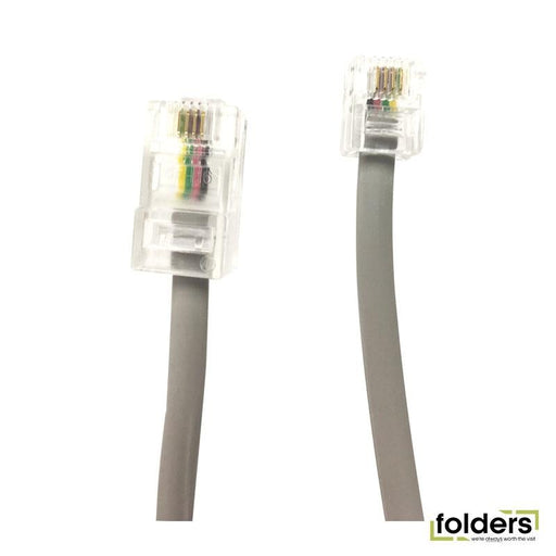 DYNAMIX 2m RJ12 to RJ45 Cable - 4C All pins connected crossed, - Folders