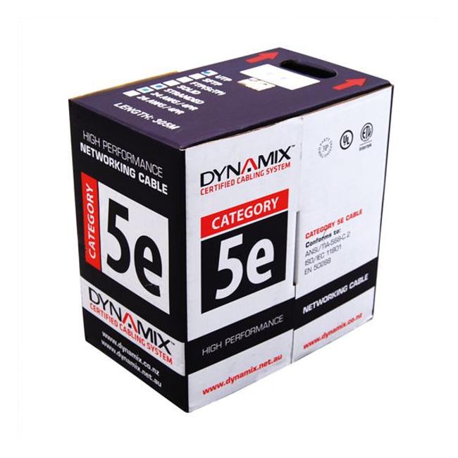 Dynamix 305M Cat5E Stp Solid Shielded Cable Roll, 100Mhz,