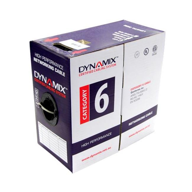 Dynamix 305M Cat6 Blue Utp Stranded Cable Roll, 250Mhz, 24Awgx4P, Pvc