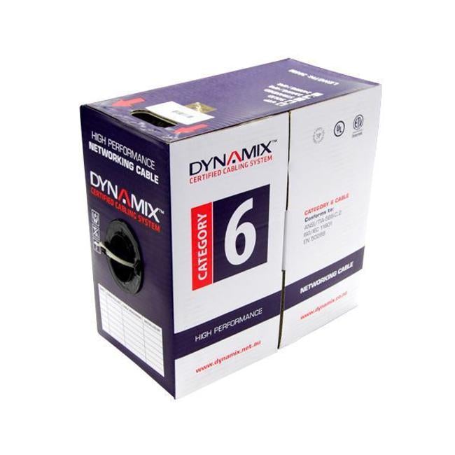 Dynamix 305M Cat6 Red Utp Stranded Cable Roll 250Mhz, 24 Awgx4P, Pvc