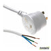 DYNAMIX 3M 3-Pin Tapon Plug to Bare End, 3 Core 1mm Cable, White - Folders