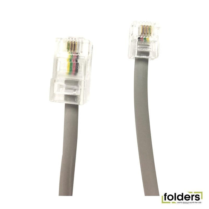 DYNAMIX 3m RJ12 to RJ45 Cable - 4C All pins connected crossed, - Folders