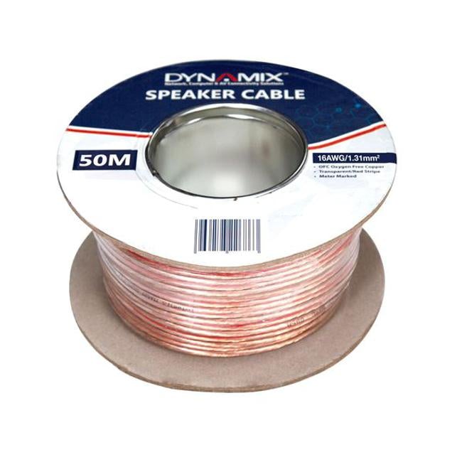 Dynamix 50M 16Awg/1.31Mm Speaker Cable, Ofc 25/025Bcx2C,