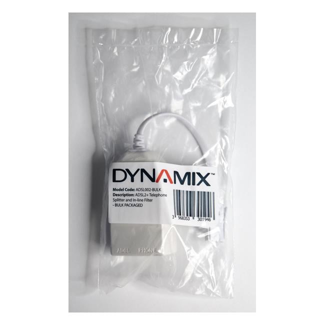 Dynamix Adsl2+ Telephone Splitter And In-Line Filter. Bulk