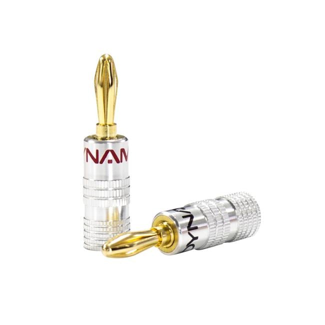 DYNAMIX Banana Plugs Gold Plated With Alloy Jacket