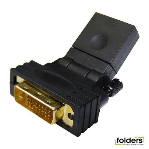 DYNAMIX HDMI Female to DVI-D (24+1) Male Swivel Adapter - Folders