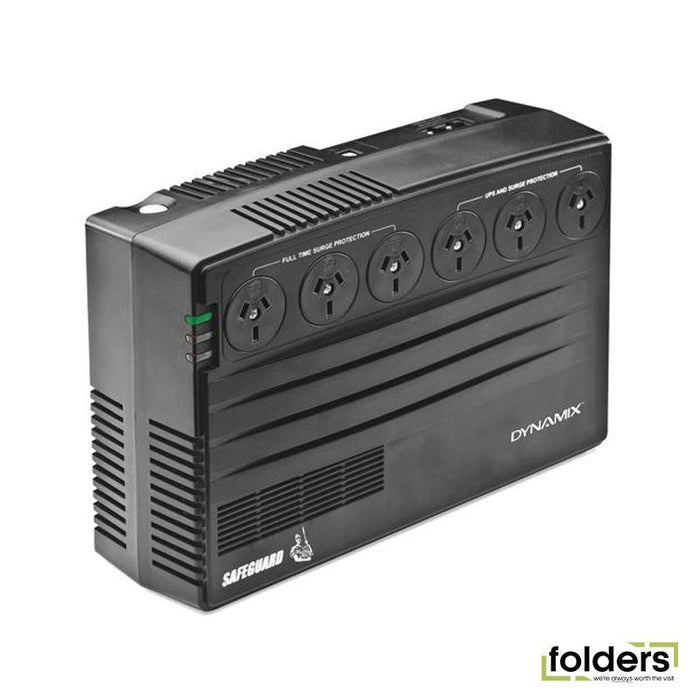 DYNAMIX SafeGuard 750VA (450W) Line Interactive UPS, 3x NZ Power - Folders
