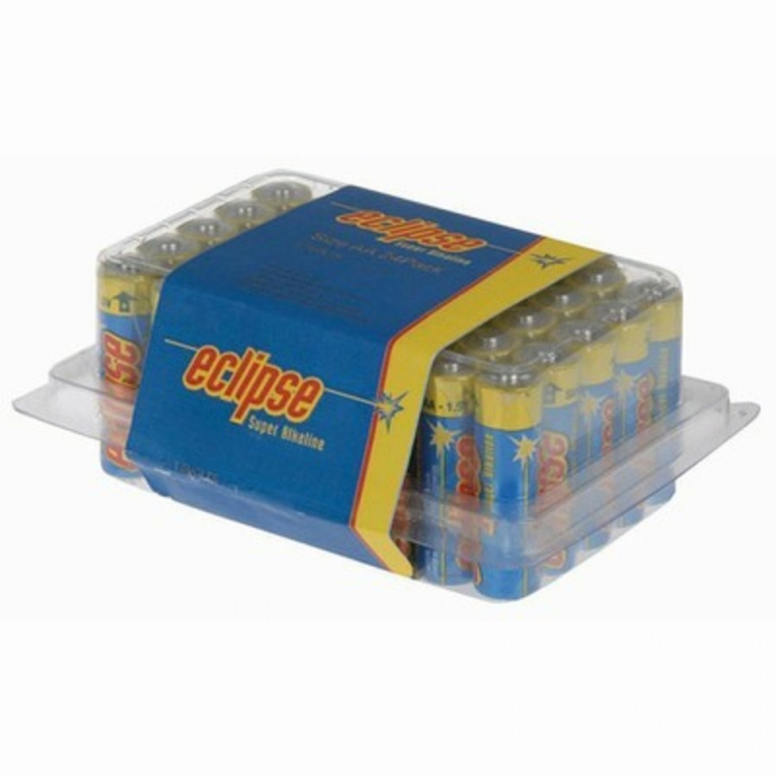 Eclipse AA Alkaline Batteries Bulk Pack of 40 - Folders