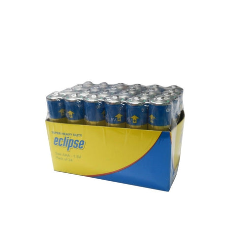 Eclipse Pack of 24 AAA Zinc Carbon Batteries - Folders