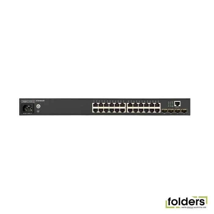 EDGECORE 24 Port Gigabit Managed L2+ Switch. 4x GE SFP Ports. 1x - Folders