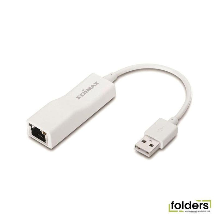EDIMAX USB 2.0 Male to Ethernet 10/100 Mbps Adapter. - Folders