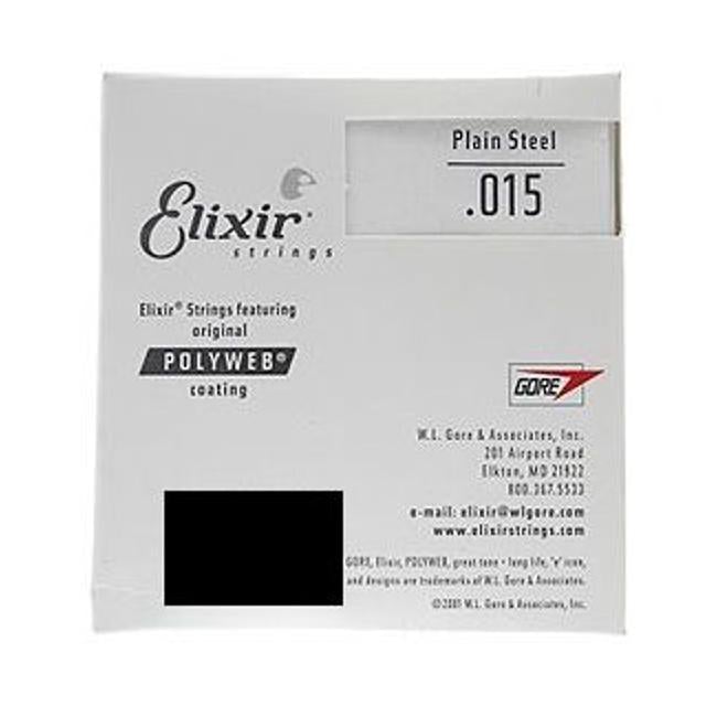 Elixir Plain Steel Single 015