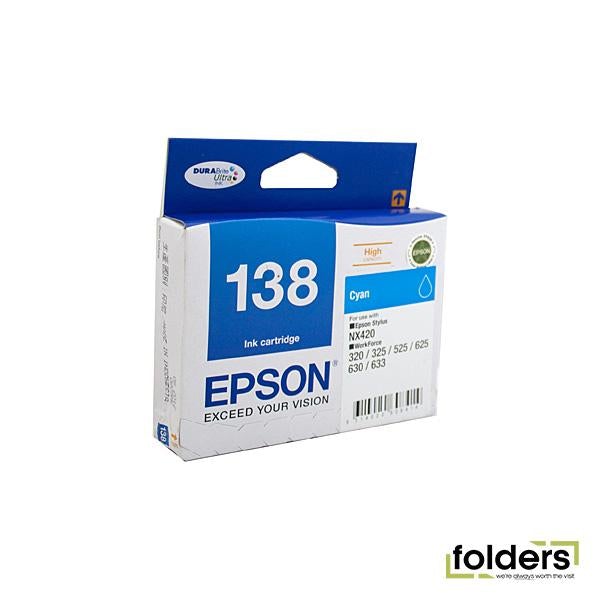 Epson 138 Cyan Ink Cartridge - Folders