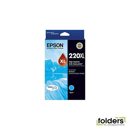 Epson 220 HY Cyan Ink Cartridge - Folders