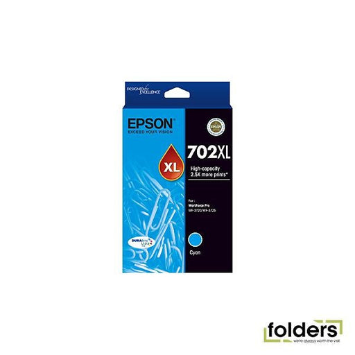 Epson 702 Cyan XL Ink Cartridge - Folders