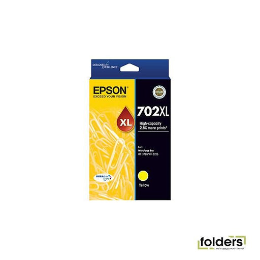 Epson 702 Yellow XL Ink Cartridge - Folders