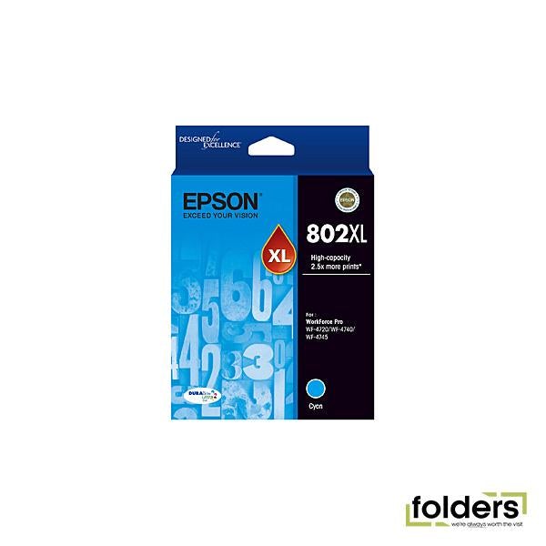 Epson 802 Cyan XL Ink Cartridge - Folders