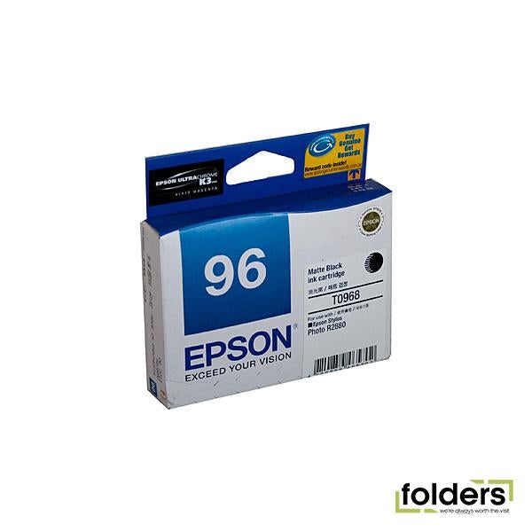 Epson T0968 Matte Blk Ink Cartridge - Folders