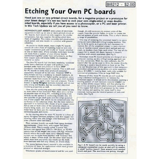 Etch Your Own PC Boards Booklet - Folders