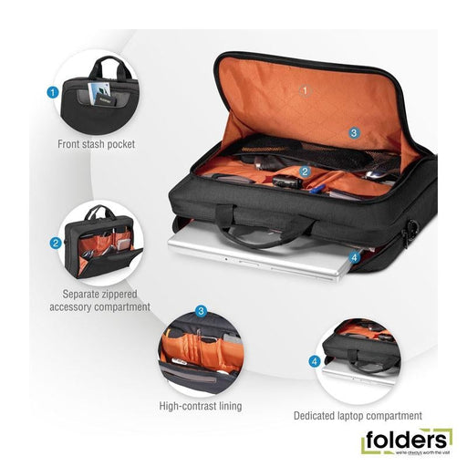EVERKI Advance Briefcase 18.4', Separate zippered accessory pocket, - Folders
