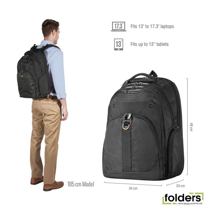 EVERKI Atlas Laptop Backpack 13'~17'. Adjustable laptop - Folders