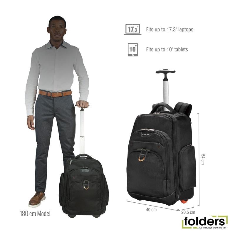 Wheeled Laptop Backpack Everki Atlas Inch — Folders